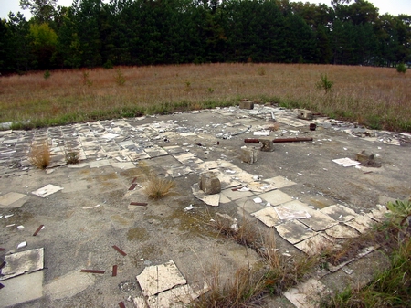 Pine Aire Drive-In Theatre (Pine-Aire) - Foundation Of Concession And Projection - Photo From Water Winter Wonderland